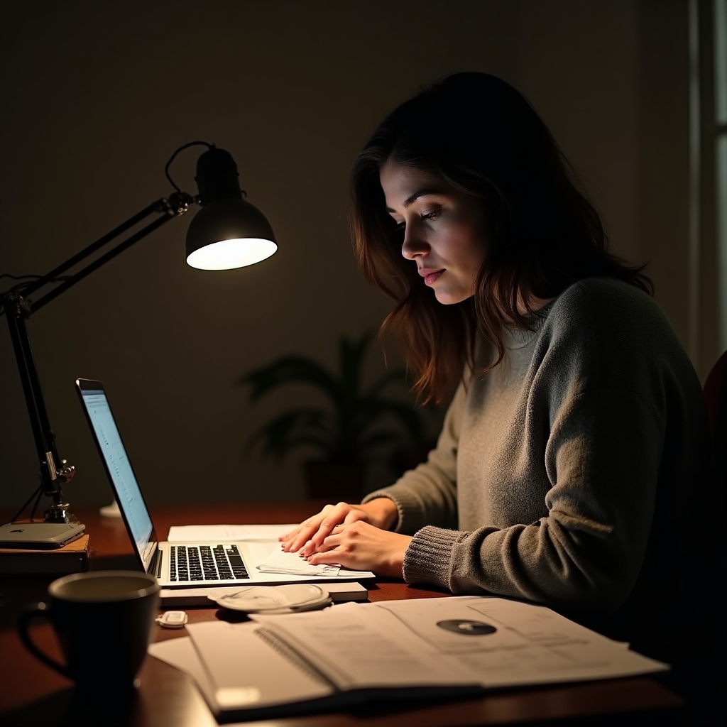 Gründer in frühen Arbeitstagen als Freelancer